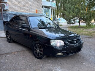 2008 Hyundai Accent ТагАЗ II, чёрный, 365000 рублей, вид 2