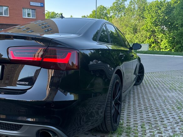 2014 Audi A6 IV (C7) Рестайлинг, чёрный, 1700000 рублей - вид 4