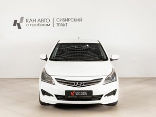 2016 Hyundai Solaris I Рестайлинг, белый, 874254 рублей, вид 2