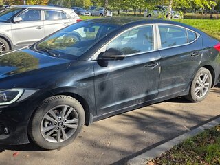 2017 Hyundai Elantra VI (AD), чёрный, 1515000 рублей, вид 2