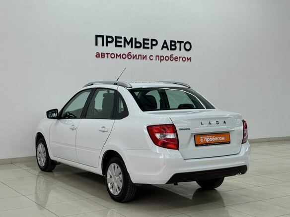 2022 Lada (ВАЗ) Granta I Рестайлинг, белый, 670000 рублей - вид 5