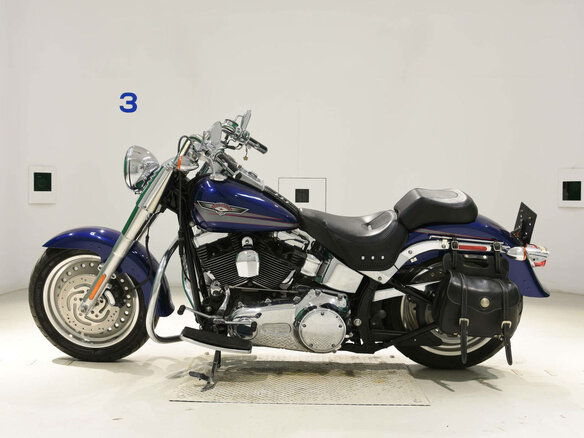 2007 Harley-Davidson Fat Boy, синий, 820000 рублей - вид 1