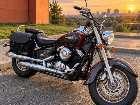 2000 Yamaha XVS400 Drag Star, оранжевый, 285000 рублей, вид 1