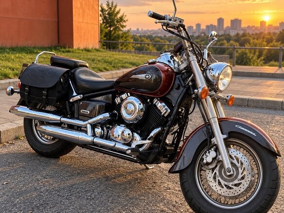 2000 Yamaha XVS400 Drag Star, оранжевый, 285000 рублей