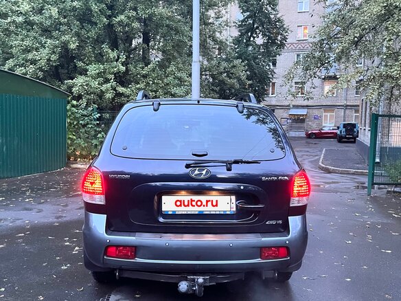 2004 Hyundai Santa Fe I, синий, 1150000 рублей - вид 4