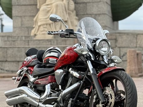 2007 Yamaha XV 1900, красный, 730000 рублей, вид 1
