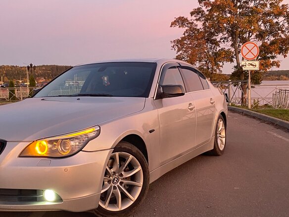 2006 BMW 5 серии 525i V (E60/E61), серебристый, 1200000 рублей - вид 4