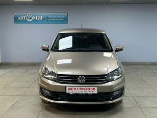 2018 Volkswagen Polo V Рестайлинг, бежевый, 1210000 рублей, вид 2