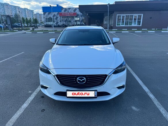2015 Mazda 6 III (GJ) Рестайлинг, белый, 2050000 рублей - вид 1