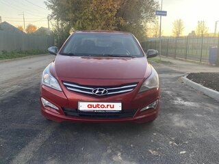 2016 Hyundai Solaris I Рестайлинг, красный, 900000 рублей, вид 2