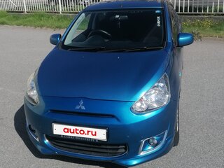 2014 Mitsubishi Mirage VI, голубой, 550000 рублей, вид 2