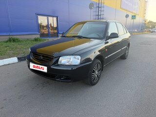 2007 Hyundai Accent ТагАЗ II, чёрный, 360000 рублей, вид 4