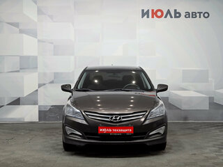 2015 Hyundai Solaris I Рестайлинг, коричневый, 990000 рублей, вид 2