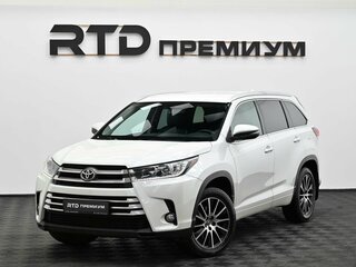 2019 Toyota Highlander III (XU50) Рестайлинг, белый, 3190000 рублей, вид 5