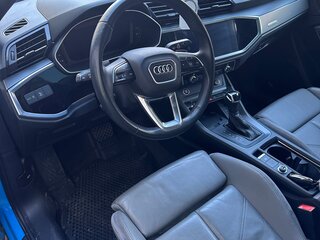 2021 Audi Q3 45 TFSI II (F3), голубой, 3700000 рублей, вид 4