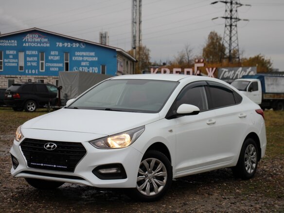 2017 Hyundai Solaris II, белый, 1095000 рублей
