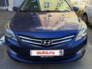 2015 Hyundai Solaris I Рестайлинг, синий, 770000 рублей, вид 1