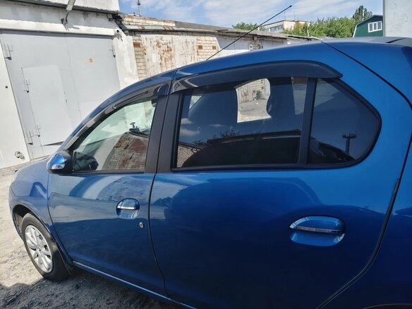 2017 Renault Logan II, синий, 1150000 рублей - вид 6