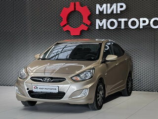 2013 Hyundai Solaris I, бежевый, 850000 рублей, вид 1