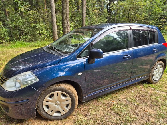 2011 Nissan Tiida I Рестайлинг, синий, 850000 рублей - вид 7