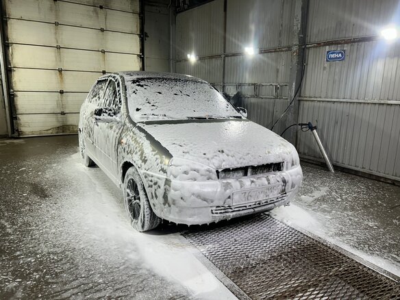 2007 Lada (ВАЗ) Kalina I, бежевый, 125000 рублей - вид 1