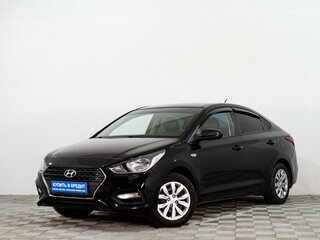 2017 Hyundai Solaris II, чёрный, 1079000 рублей, вид 3