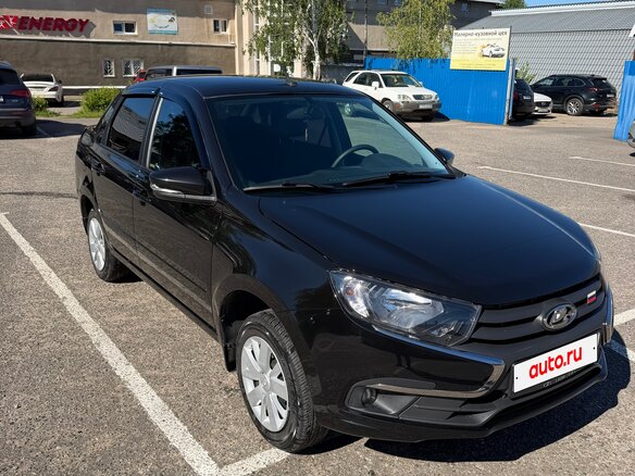 2023 Lada (ВАЗ) Granta I Рестайлинг, чёрный, 775000 рублей - вид 3