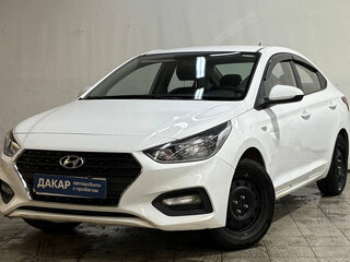 2019 Hyundai Solaris II, белый, 650000 рублей, вид 1