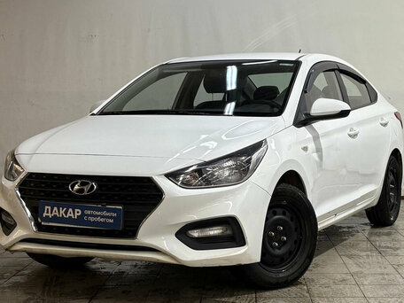 2019 Hyundai Solaris II, белый, 630000 рублей, вид 1