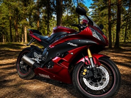 2006 Yamaha YZF-R6, красный, 750000 рублей, вид 2