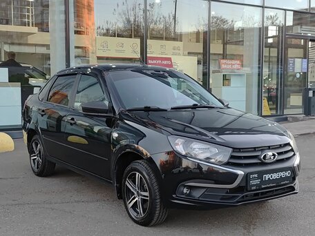 2018 Lada (ВАЗ) Granta I Рестайлинг, чёрный, 445000 рублей, вид 3