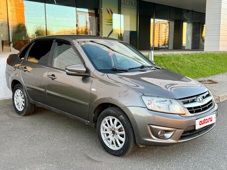 2015 Lada (ВАЗ) Granta I, коричневый, 349000 рублей, вид 3