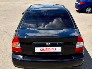 2006 Hyundai Accent ТагАЗ II, чёрный, 370000 рублей, вид 4
