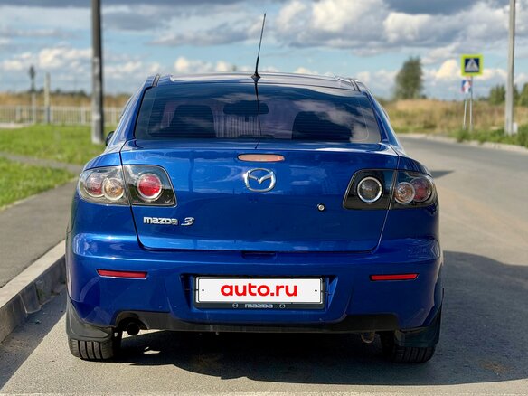 2007 Mazda 3 I (BK) Рестайлинг, синий, 599000 рублей - вид 4