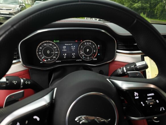 2021 Jaguar F-Pace I Рестайлинг, синий - вид 8