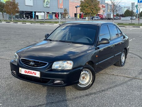 2008 Hyundai Accent ТагАЗ II, чёрный, 329000 рублей, вид 2