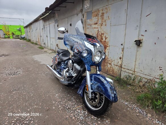 2014 Indian Chieftain, синий, 1200000 рублей - вид 8