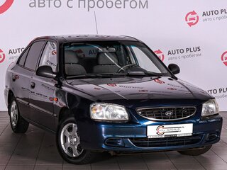 2006 Hyundai Accent ТагАЗ II, синий, 400000 рублей, вид 1