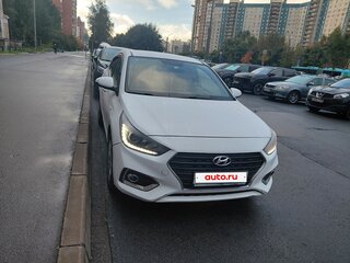 2019 Hyundai Solaris II, серебристый, 1050000 рублей, вид 2