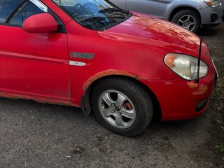 2006 Hyundai Verna II, красный, 260000 рублей, вид 5