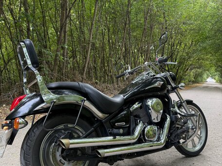 2008 Kawasaki VN900 Vulcan, чёрный, 380000 рублей, вид 2
