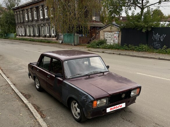 2006 Lada (ВАЗ) 2107, красный, 120000 рублей - вид 3