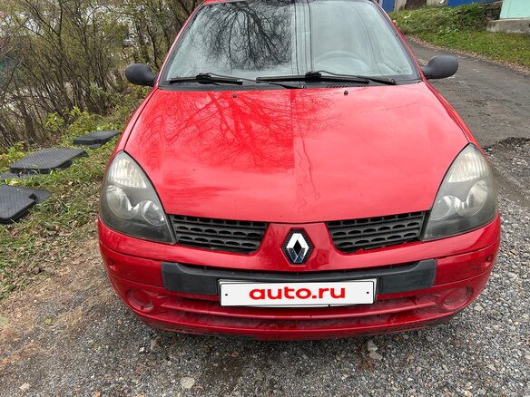 2005 Renault Symbol I Рестайлинг, красный, 210000 рублей