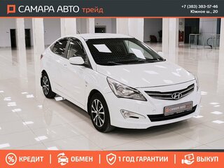 2015 Hyundai Solaris I Рестайлинг, белый, 720000 рублей, вид 3