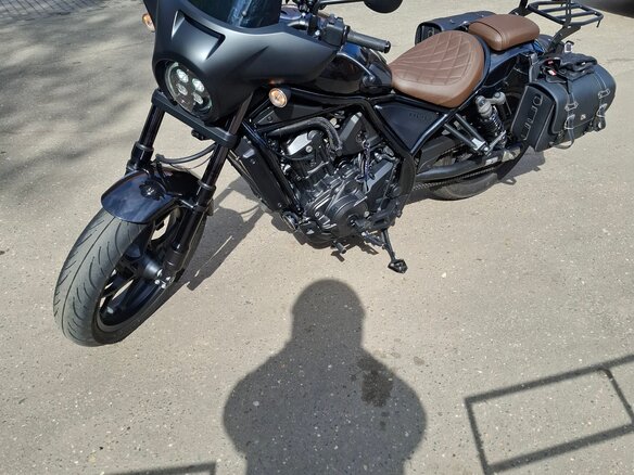 2022 Honda CMX 1100 Rebel, чёрный, 990000 рублей - вид 3