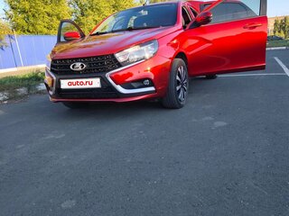 2015 Lada (ВАЗ) Vesta I, красный, 690000 рублей, вид 3