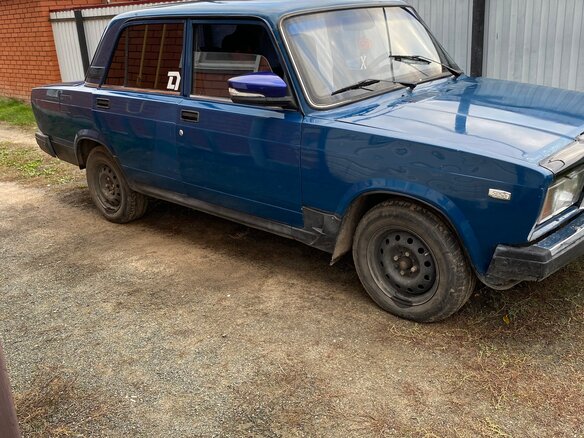 2009 Lada (ВАЗ) 2107, синий, 120000 рублей - вид 6