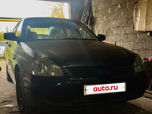 2008 Lada (ВАЗ) Priora I, чёрный, 145000 рублей - вид 5