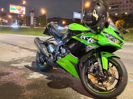 2019 Kawasaki ZX-6R Ninja, зелёный, 810000 рублей, вид 1