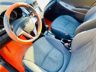 2015 Hyundai Solaris I Рестайлинг, оранжевый, 499000 рублей, вид 2
